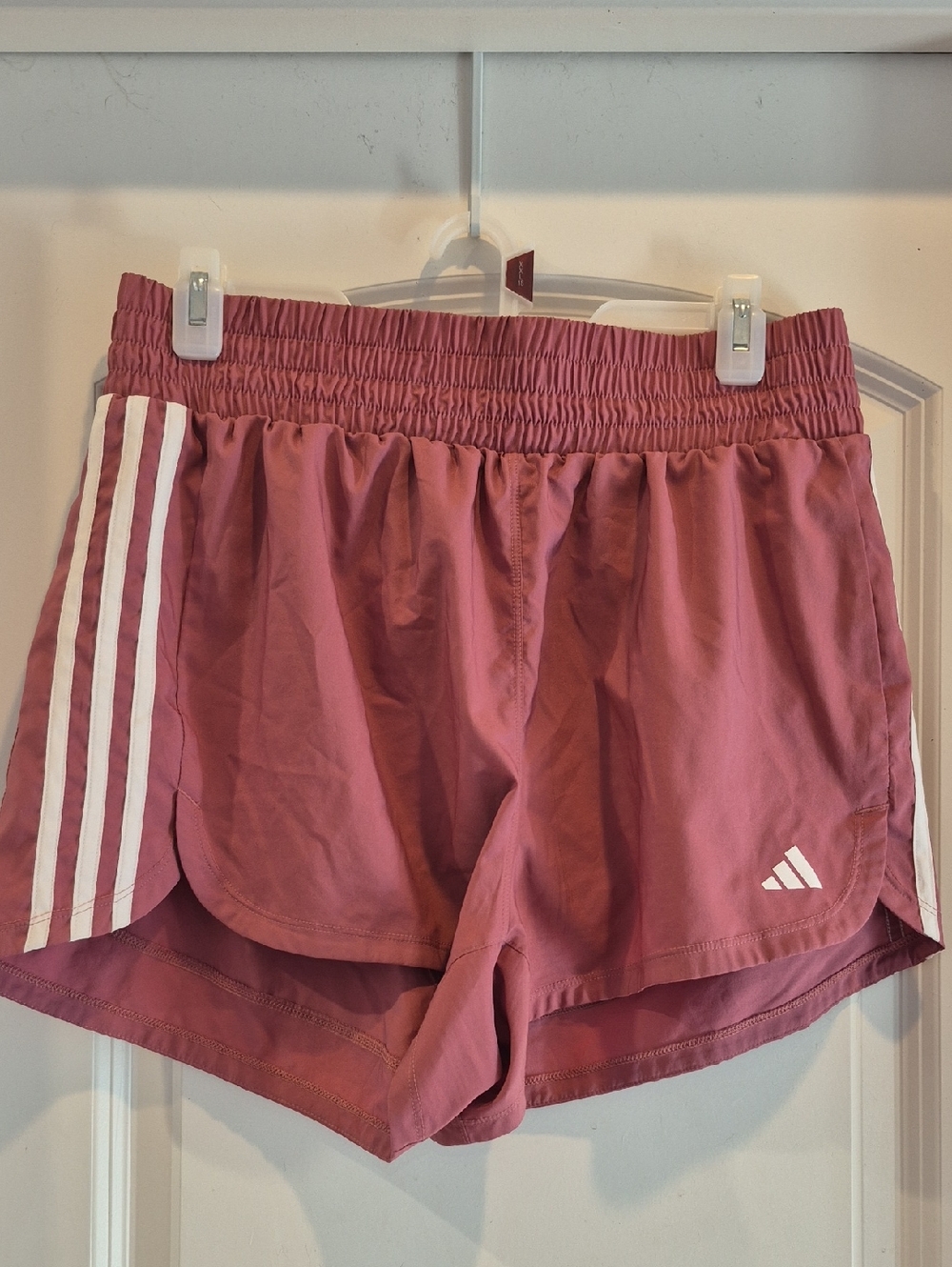 adidas Women’s Rose Pink Athletic Running Shorts